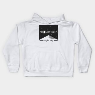 Mountain Night Sky Kids Hoodie